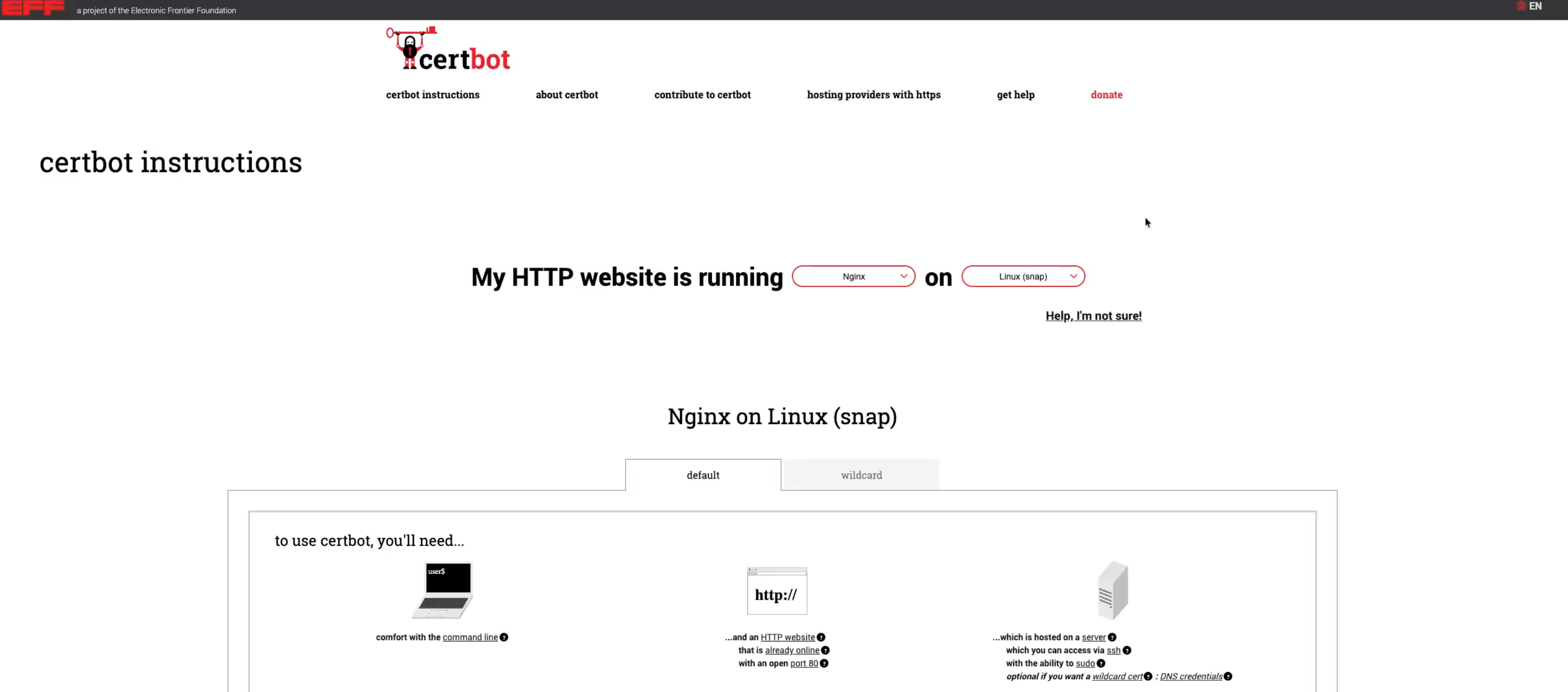 certbot welcome