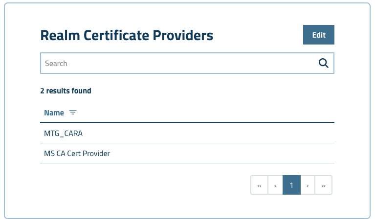 edit realm cert provider msca