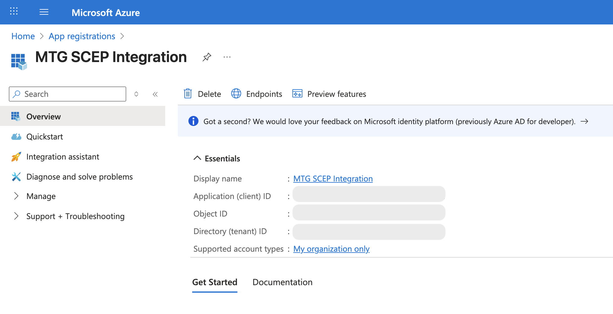 intune 2 save ids