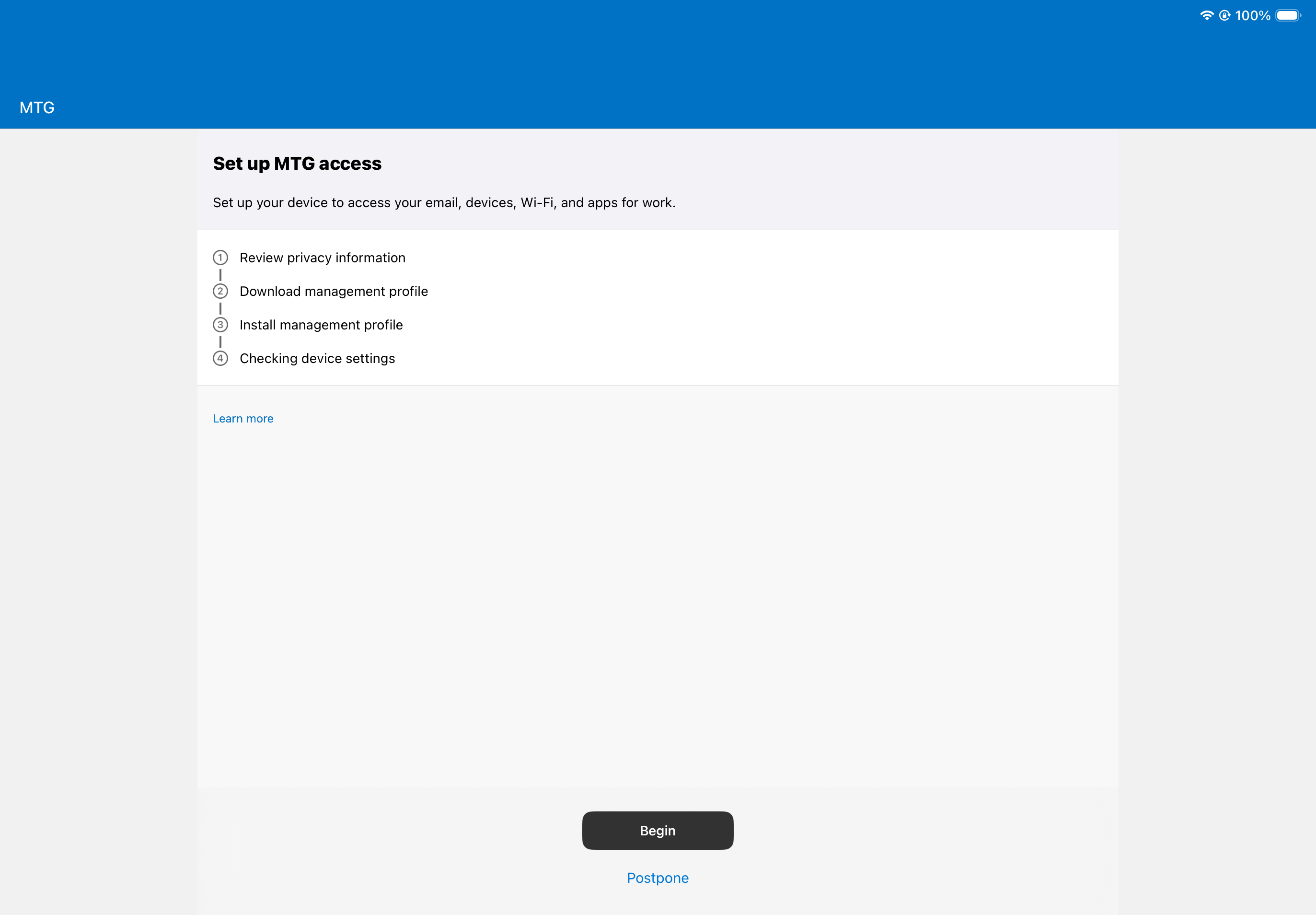intune 21 ipad initial